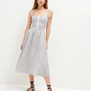 Reformation Tagliatelle Linen Dress